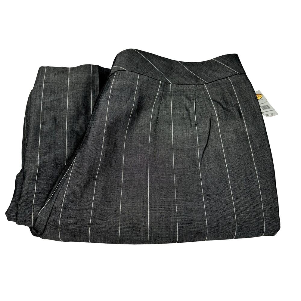 Talbots Pants Womens Petite 12 12P Mohair Wool Blend Gray‎ Vintage NEW Old Stock